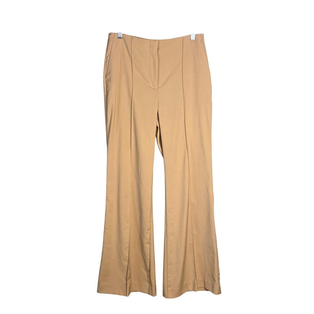 Ann Taylor Margot Trouser Sz 6 Tan Camel Flare Leg High Rise Career Office NEW